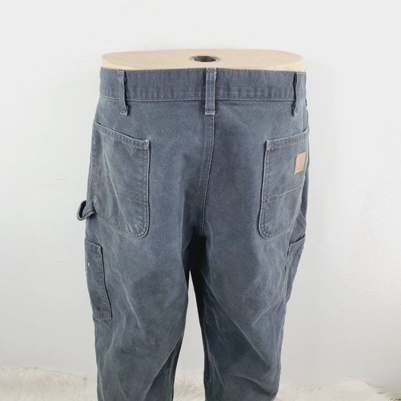 Carhartt Mens Black B11 Original Fit Washed Duck Workwear Carpenter Pant 40X30 - Picture 5 of 8